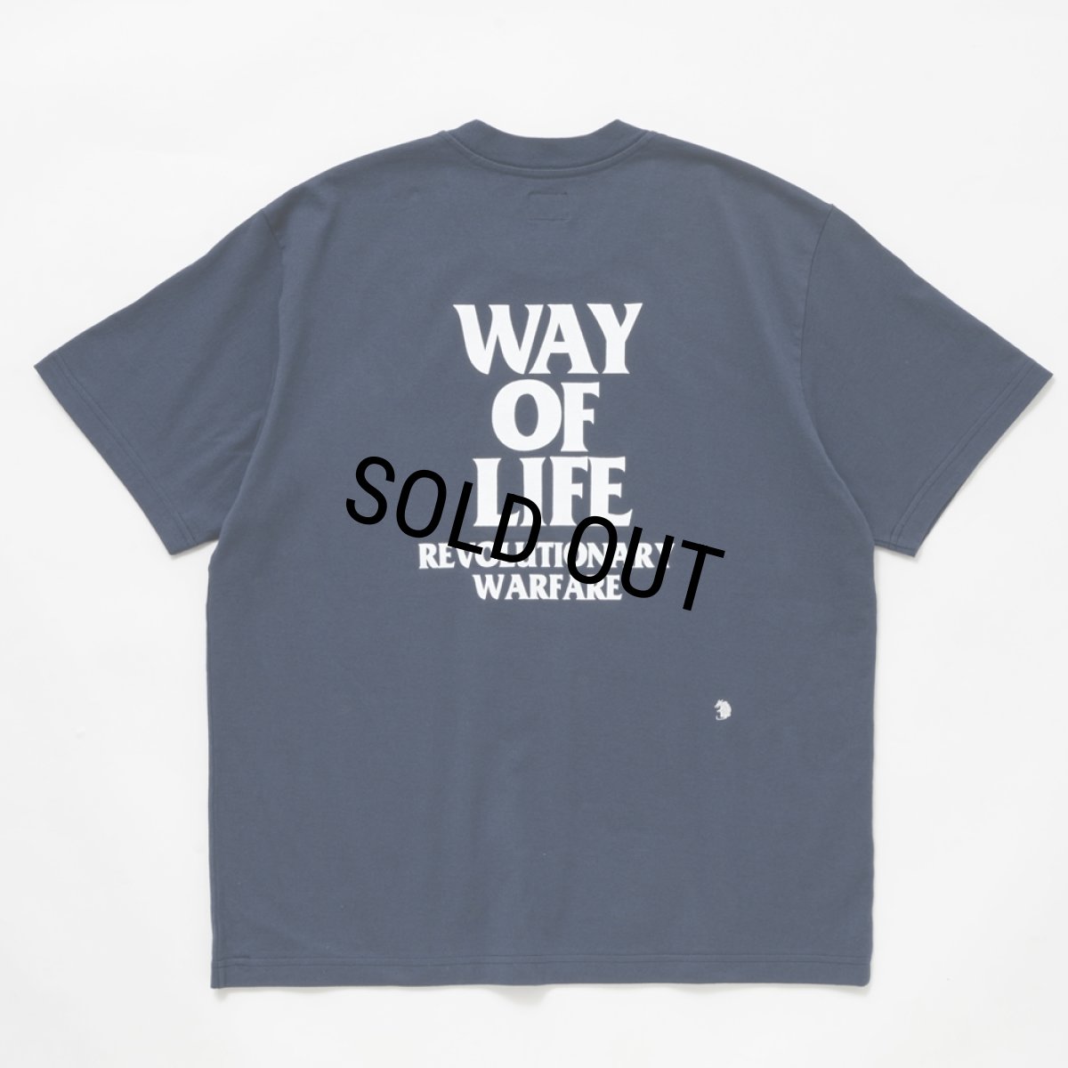 画像2: RATS/BOX LOGO WAY OF LIFE TEE（NAVY）［プリントT-24秋冬］ (2)