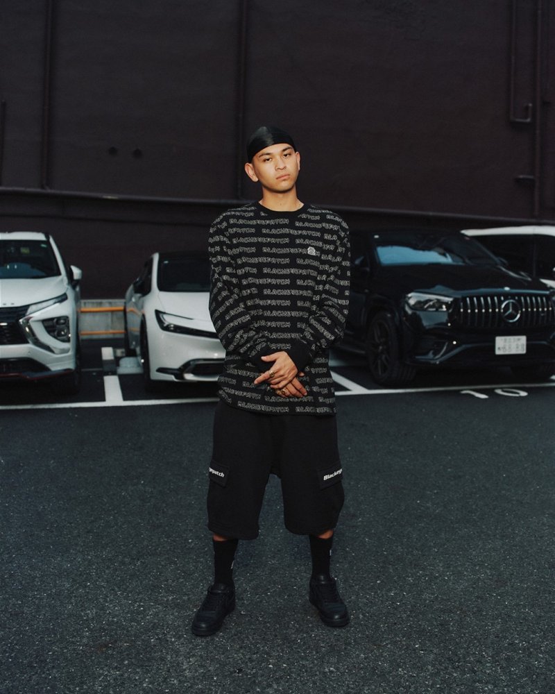 画像3: BlackEyePatch/KANJI BORDERED L/S TEE(BLACK)