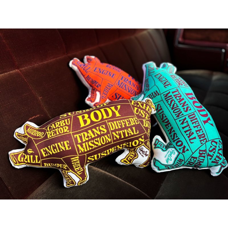 画像3: PORKCHOP/PORK CUSHION（TRQ/BUR）［ポーククッション-24秋冬］