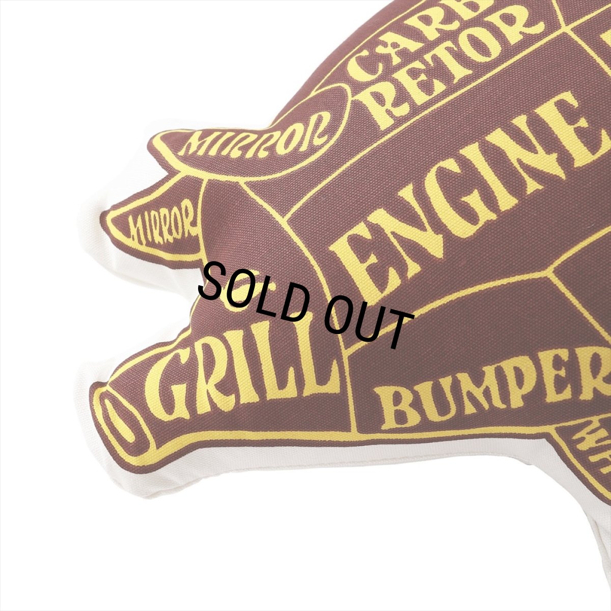 画像3: PORKCHOP/PORK CUSHION（BRN/MTD）［ポーククッション-24秋冬］ (3)