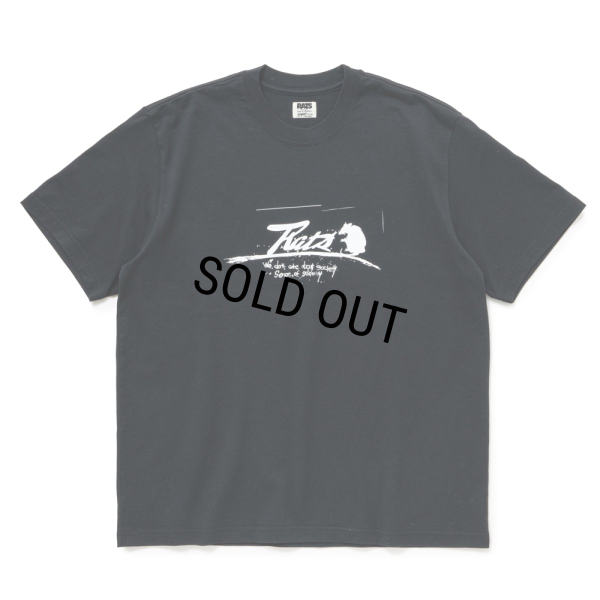 画像1: 【30%OFF】RATS/SCRIPT LOGO WAY OF LIFE TEE（BLACK）［プリントT-24秋冬］ (1)