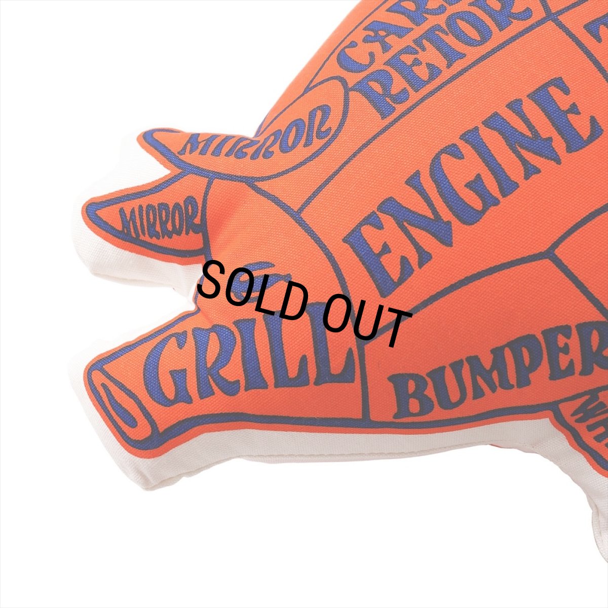 画像4: PORKCHOP/PORK CUSHION（ORG/NVY）［ポーククッション-24秋冬］ (4)