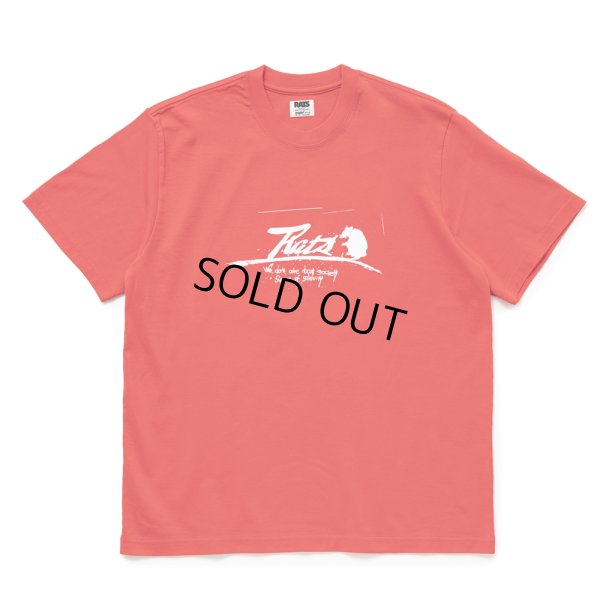 画像1: RATS/SCRIPT LOGO WAY OF LIFE TEE（RED）［プリントT-24秋冬］