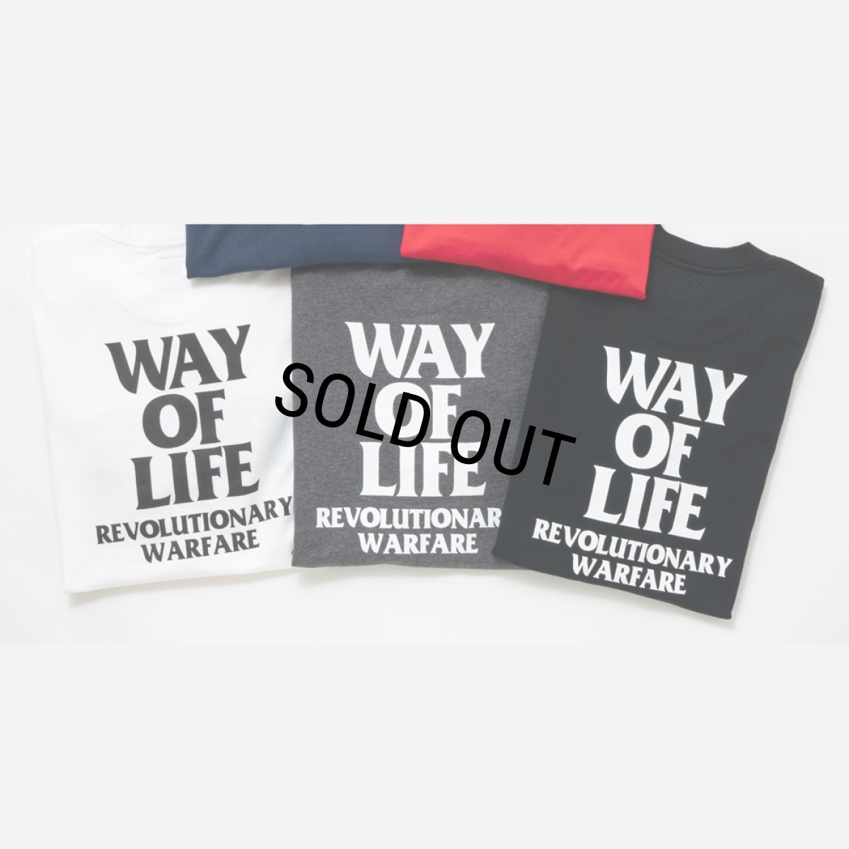 画像3: 【40%OFF】RATS/SCRIPT LOGO WAY OF LIFE TEE（WHITE）［プリントT-24秋冬］ (3)