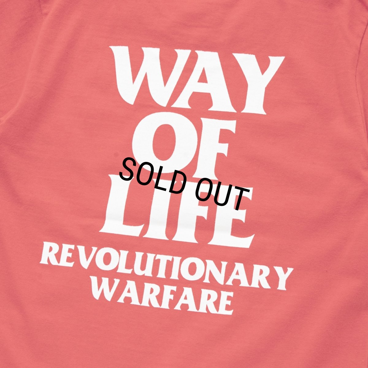 画像4: RATS/SCRIPT LOGO WAY OF LIFE TEE（RED）［プリントT-24秋冬］ (4)