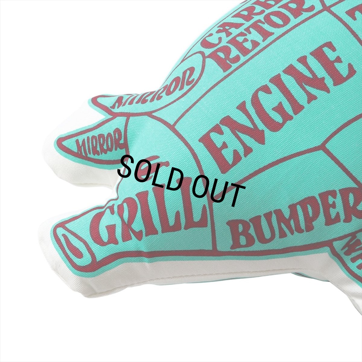 画像3: PORKCHOP/PORK CUSHION（TRQ/BUR）［ポーククッション-24秋冬］ (3)