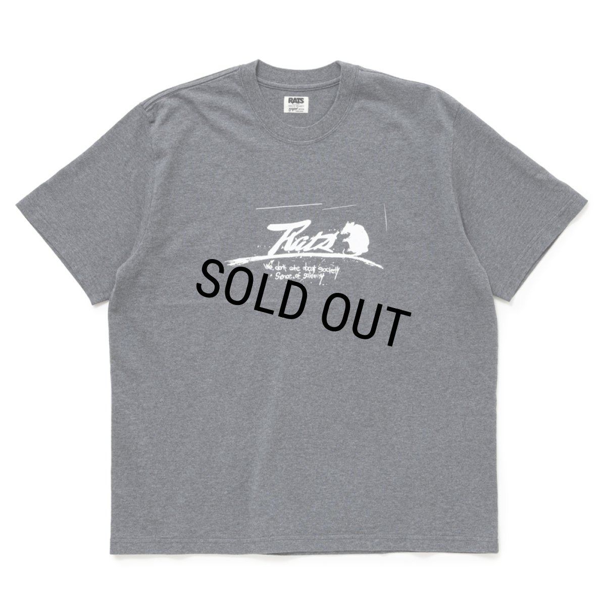 画像1: 【40%OFF】RATS/SCRIPT LOGO WAY OF LIFE TEE（CHARCOAL）［プリントT-24秋冬］ (1)