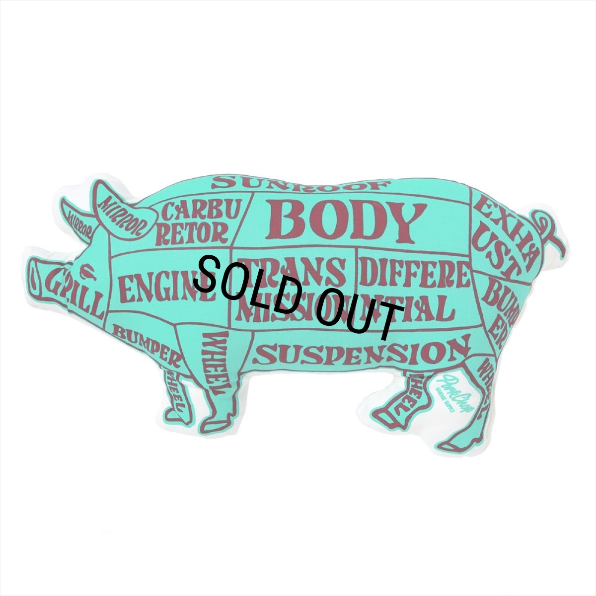 画像1: PORKCHOP/PORK CUSHION（TRQ/BUR）［ポーククッション-24秋冬］ (1)