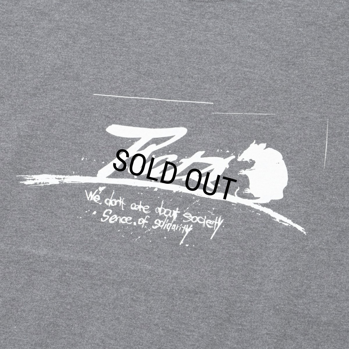 画像4: 【40%OFF】RATS/SCRIPT LOGO WAY OF LIFE TEE（CHARCOAL）［プリントT-24秋冬］ (4)