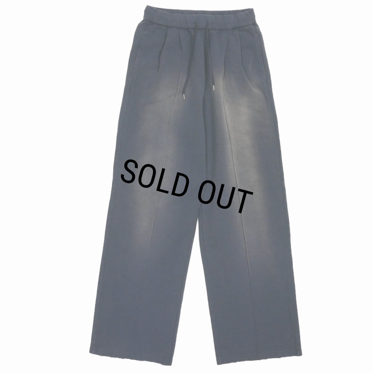 画像1: 【50%OFF】DAIRIKU/Waterproof Sunburn Sweater Pants（Vintage Navy）［ワイドスウェットパンツ-24秋冬］ (1)