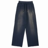 【30%OFF】DAIRIKU/Waterproof Sunburn Sweater Pants（Vintage Navy）［ワイドスウェットパンツ-24秋冬］