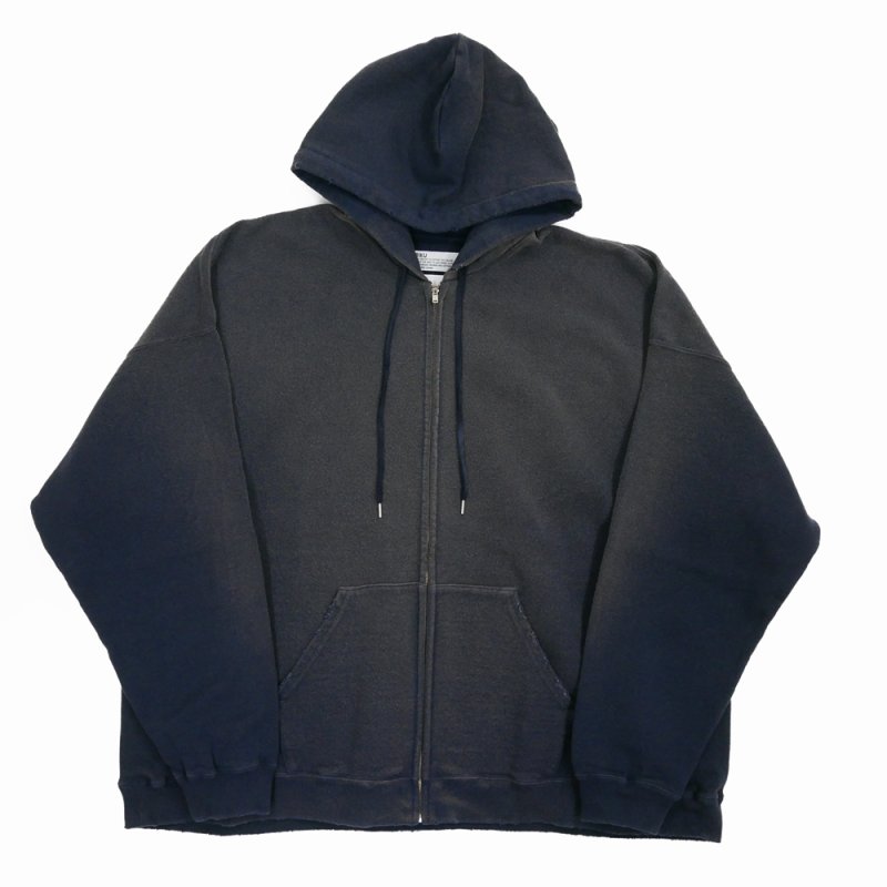 画像1: 【30%OFF】DAIRIKU/Waterproof Sunburn Hoodie（Vintage Navy）［ジップアップフーディー-24秋冬］