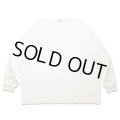 COOTIE PRODUCTIONS/Oversized L/S Tee（Embroidery）（White）［オーバーサイズ刺繍長袖T-24秋冬］