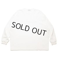 COOTIE PRODUCTIONS/Oversized L/S Tee（Embroidery）（White）［オーバーサイズ刺繍長袖T-24秋冬］
