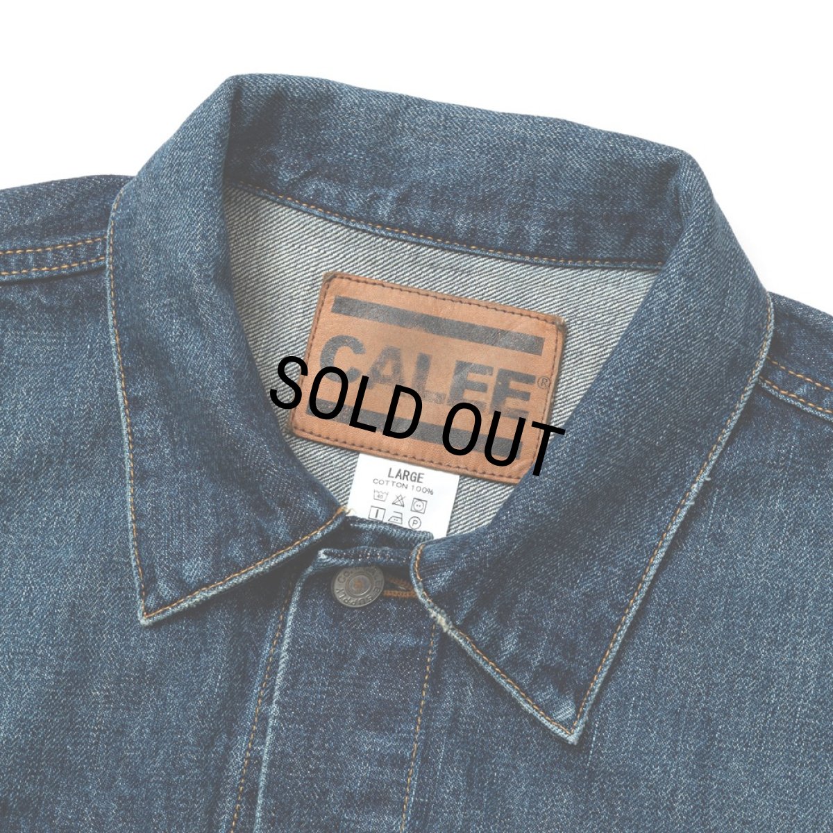 画像3: CALEE/VINTAGE REPRODUCT 3RD TYPE DENIM JACKET ＜USED＞（USED INDIGO BLUE）［3rdタイプデニムJKT-24秋冬］ (3)