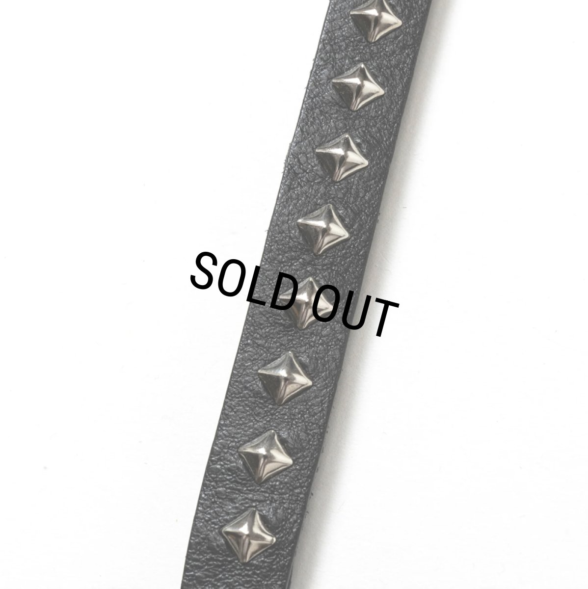 画像4: CALEE/STUDS & KNITTING LEATHER SHORT KEY RING（BLACK）［レザーショートキーリング-24秋冬］ (4)