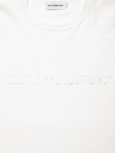 画像2: COOTIE PRODUCTIONS/Oversized L/S Tee（Embroidery）（White）［オーバーサイズ刺繍長袖T-24秋冬］