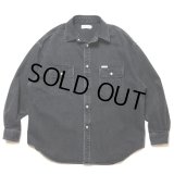 COOTIE PRODUCTIONS/10.5oz Denim L/S Work Shirt（Black Fade）［デニムワークシャツ-24秋冬］