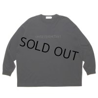COOTIE PRODUCTIONS/Oversized L/S Tee（Embroidery）（Black）［オーバーサイズ刺繍長袖T-24秋冬］