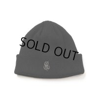 CALEE/CAL NT LOGO KNIT CAP（BLACK）［ニットキャップ-24秋冬］