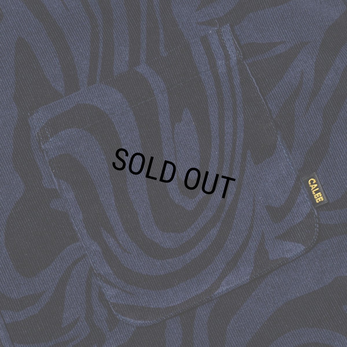 画像4: 【40%OFF】CALEE/ZEBRA PATTERN CORDUROY OVER SH（NAVY）［ゼブラコーデュロイオーバーシャツ-24秋冬］ (4)