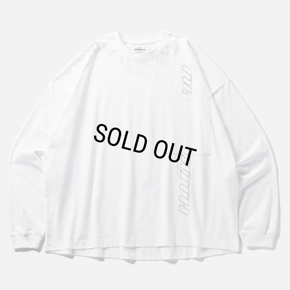 画像1: 【30%OFF】TIGHTBOOTH/STRAIGHT UP L/S T-SHIRT（White）［プリント長袖ポケT-24秋冬］ (1)