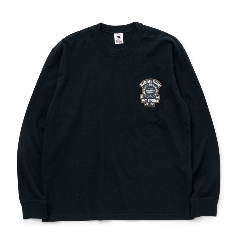 画像1: 【30%OFF】RATS/EMBLEM LOGO L/S TEE（BLACK）［プリント長袖T-24秋冬］