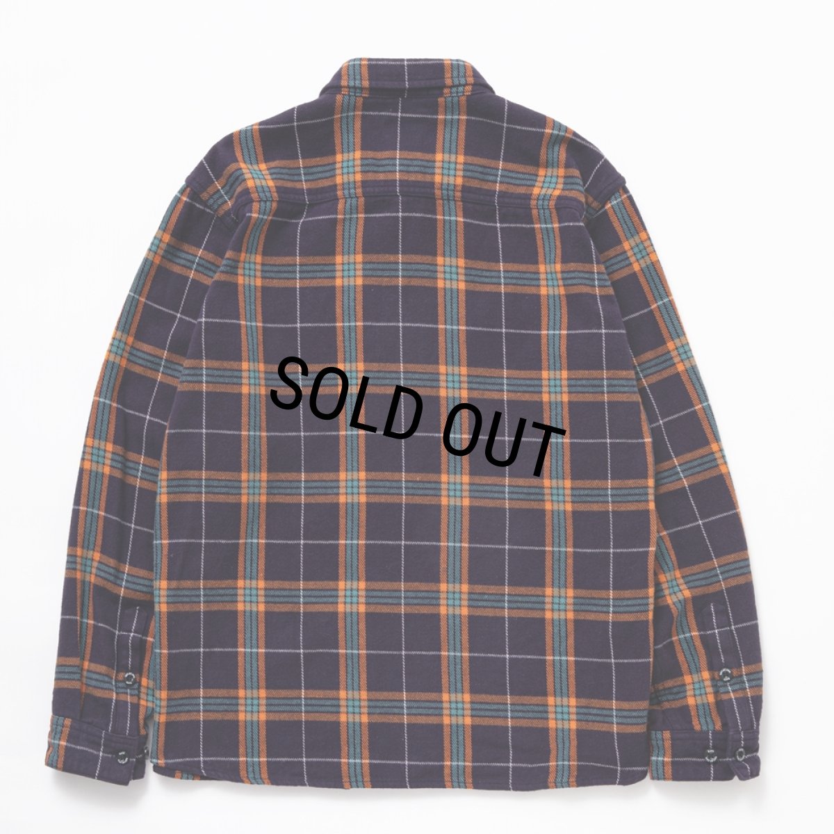 画像2: 【40%OFF】RATS/COTTON FLANNEL NAVY CHECK SHIRT（NAVY CHECK）［フランネルチェックシャツ-24秋冬］ (2)