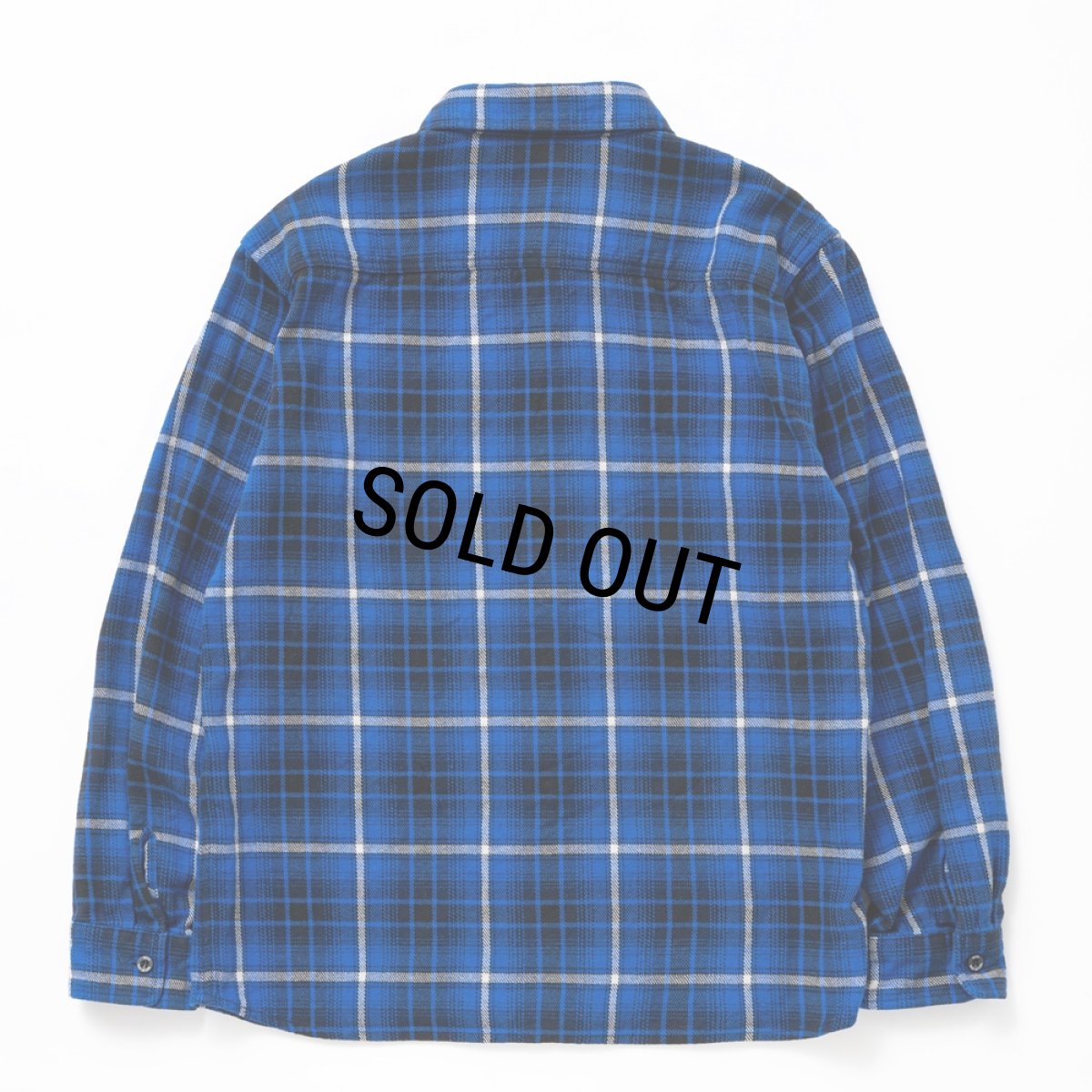 画像2: 【40%OFF】RATS/COTTON FLANNEL BLUE CHECK SHIRT（BLUE CHECK）［フランネルチェックシャツ-24秋冬］ (2)