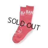 RATS/PILE SOCKS（RED）［ソックス-24秋冬］