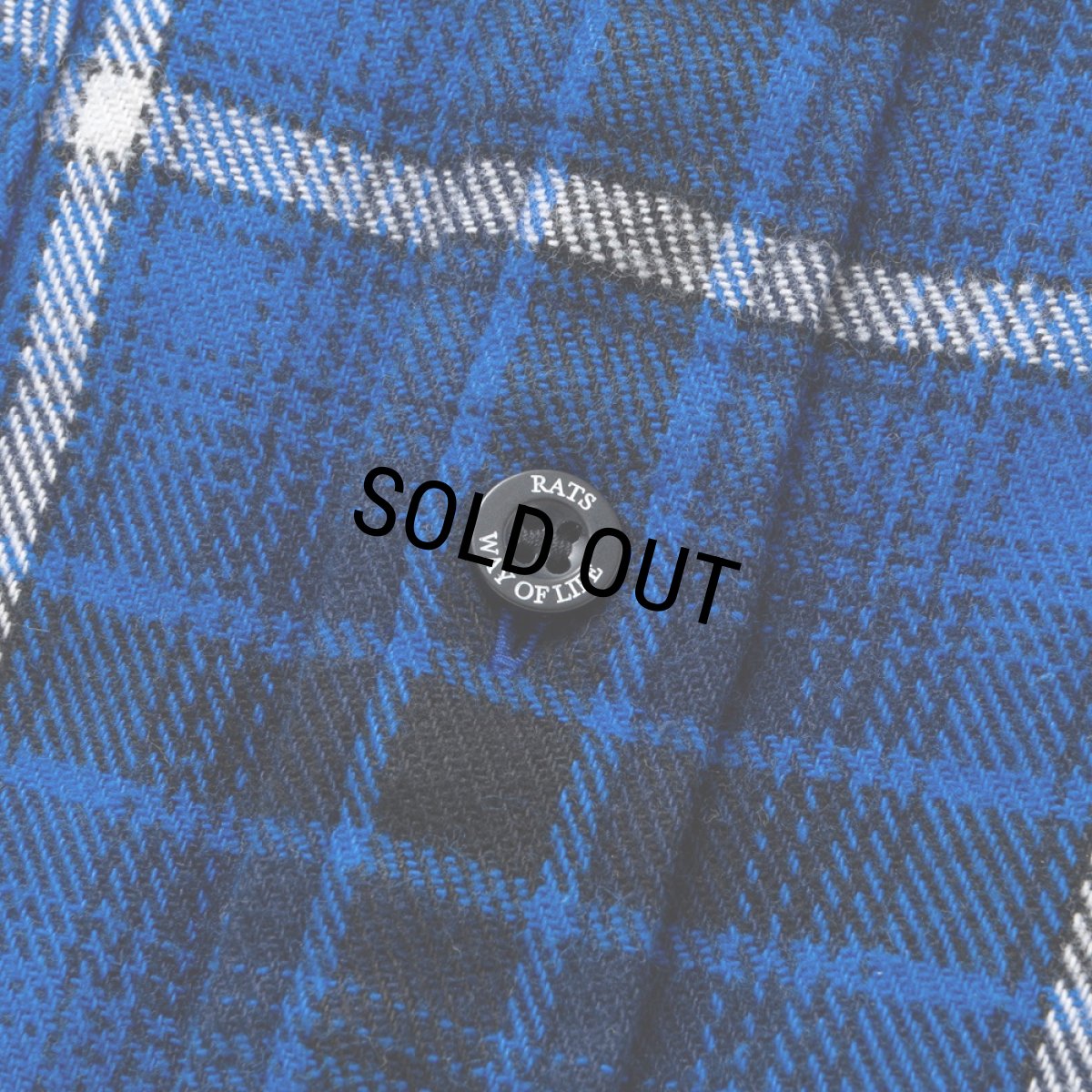 画像5: 【40%OFF】RATS/COTTON FLANNEL BLUE CHECK SHIRT（BLUE CHECK）［フランネルチェックシャツ-24秋冬］ (5)