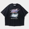 画像1: 【30%OFF】TIGHTBOOTH/INITIAL T T-SHIRT（Black）［プリントT-24秋冬］ (1)