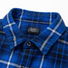 画像3: 【30%OFF】RATS/COTTON FLANNEL BLUE CHECK SHIRT（BLUE CHECK）［フランネルチェックシャツ-24秋冬］ (3)