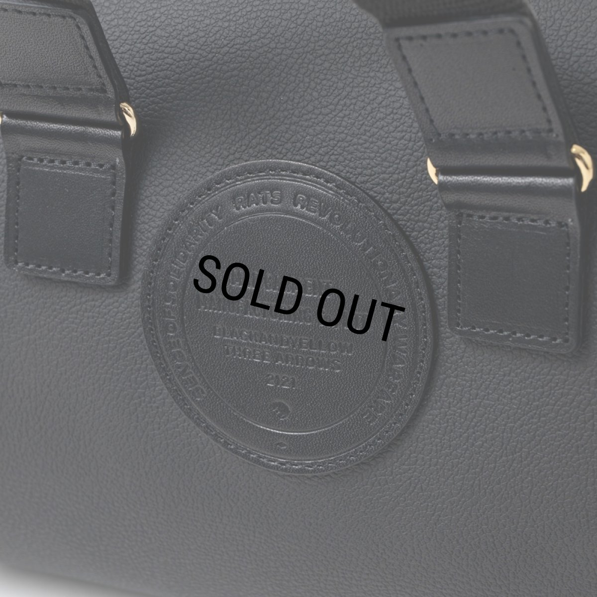 画像3: RATS/SYNTHETIC LEATHER MINI BOSTON BAG（BLACK）［シンセティックレザーミニボストンバッグ-24秋冬］ (3)