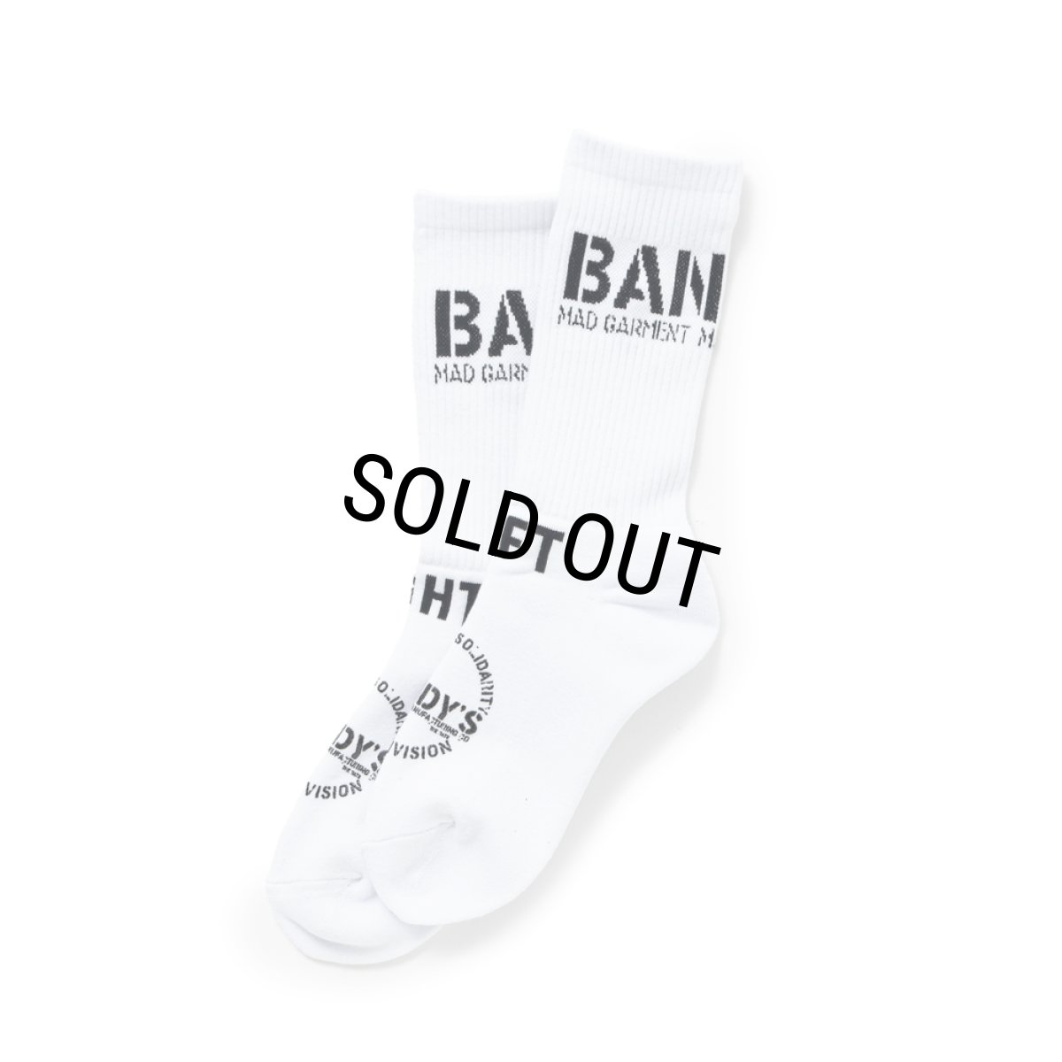 画像1: RATS/PILE SOCKS（WHITE）［ソックス-24秋冬］ (1)