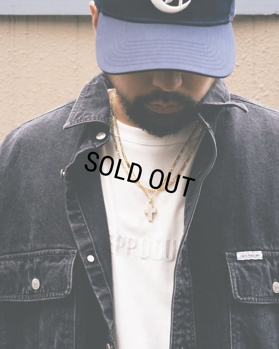 画像3: COOTIE PRODUCTIONS/10.5oz Denim L/S Work Shirt（Black Fade）［デニムワークシャツ-24秋冬］ (3)