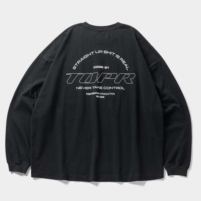 画像2: 【30%OFF】TIGHTBOOTH/STRAIGHT UP L/S T-SHIRT（Black）［プリント長袖ポケT-24秋冬］