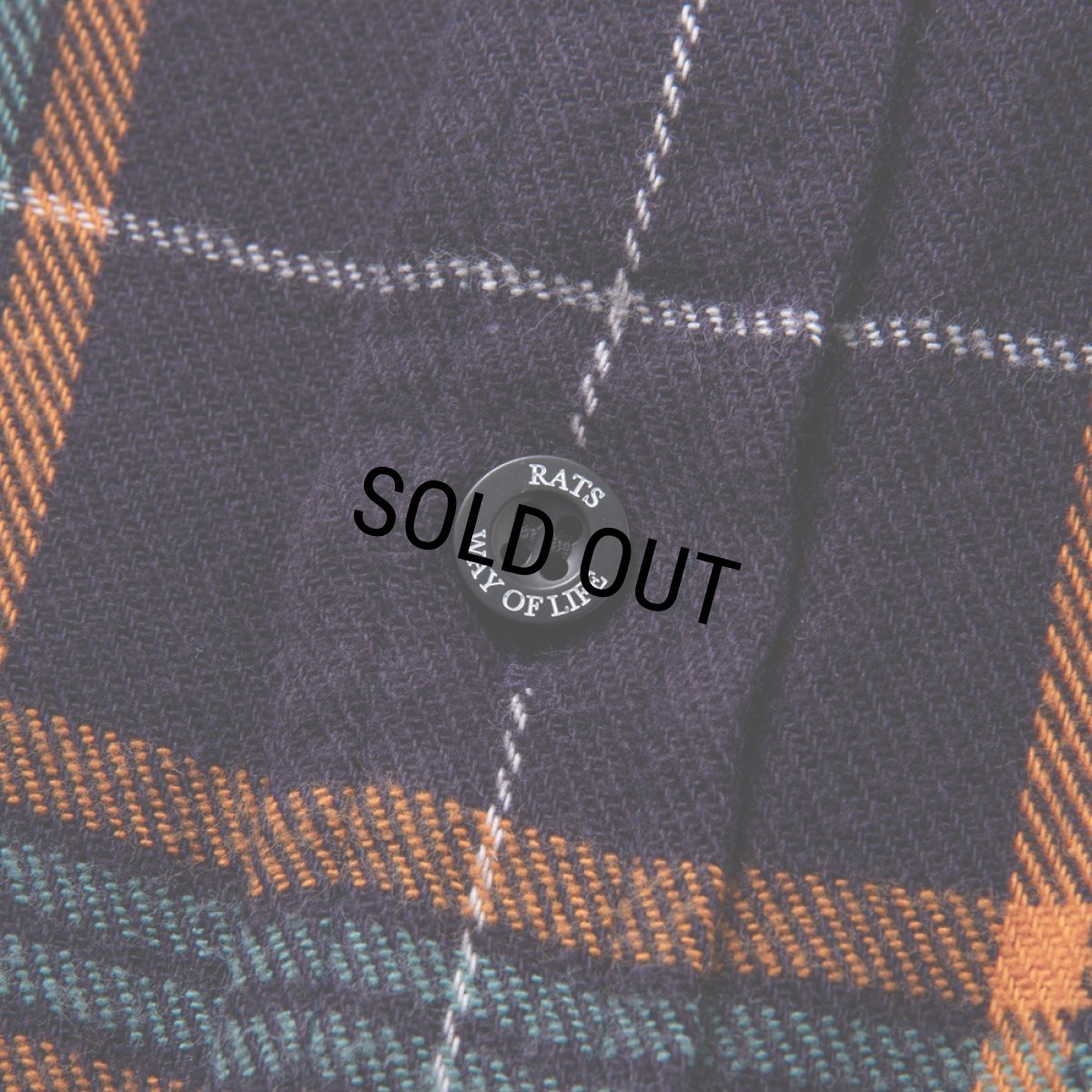 画像5: 【40%OFF】RATS/COTTON FLANNEL NAVY CHECK SHIRT（NAVY CHECK）［フランネルチェックシャツ-24秋冬］ (5)