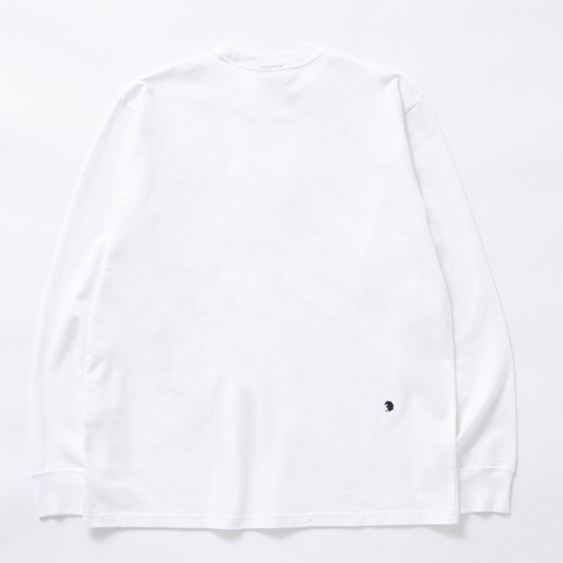 画像2: 【30%OFF】RATS/EMBLEM LOGO L/S TEE（WHITE）［プリント長袖T-24秋冬］