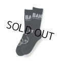 RATS/PILE SOCKS（BLACK）［ソックス-24秋冬］