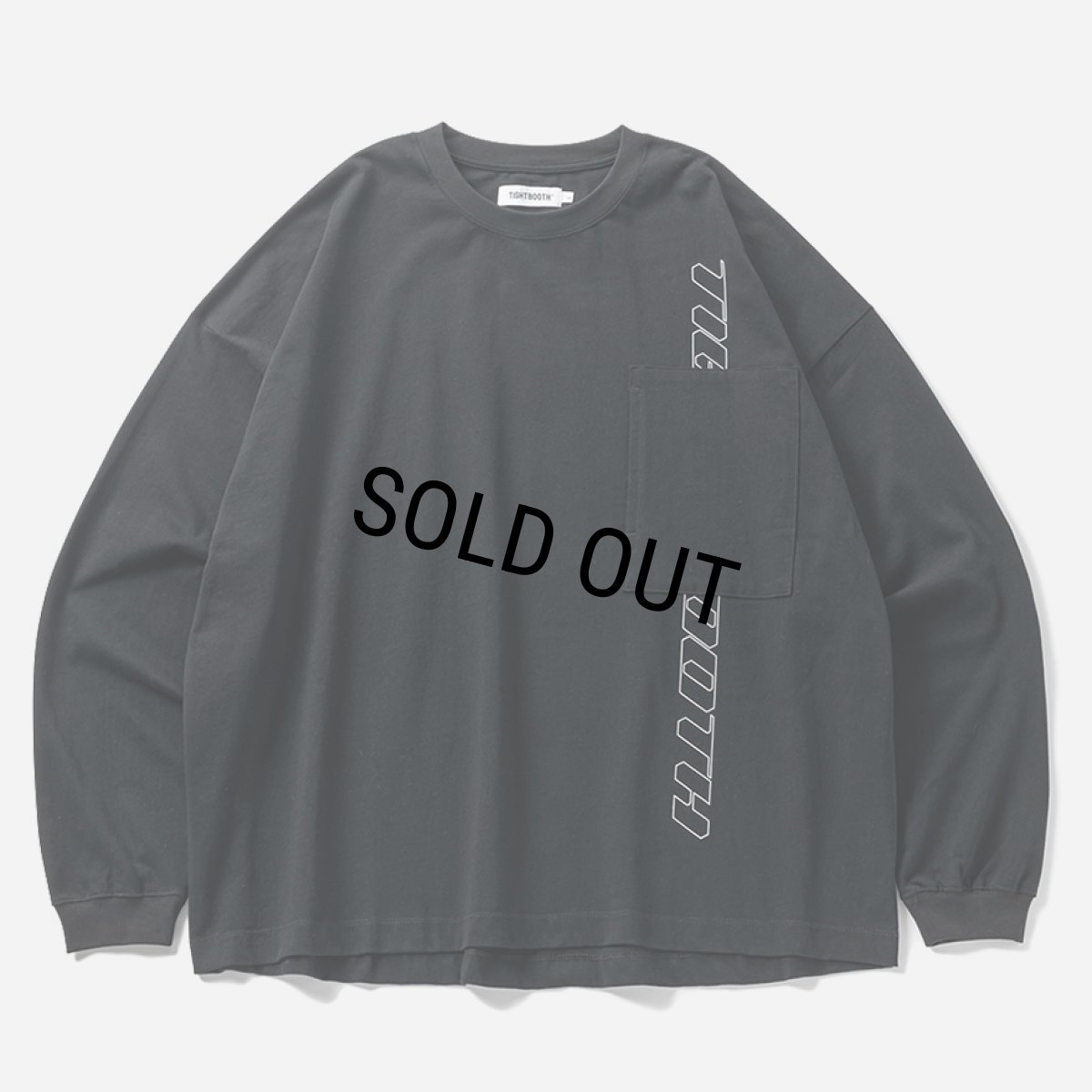 画像1: 【30%OFF】TIGHTBOOTH/STRAIGHT UP L/S T-SHIRT（Black）［プリント長袖ポケT-24秋冬］ (1)