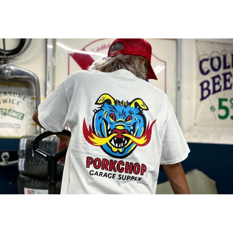 画像3: PORKCHOP/MASA SCULP POCKET TEE A（WHITE）［プリントポケT-24秋冬］