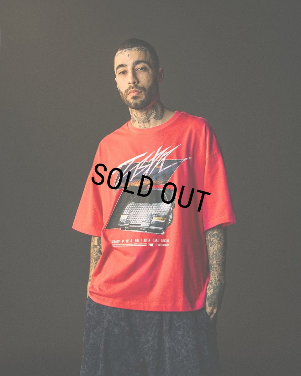 画像2: 【30%OFF】TIGHTBOOTH/INITIAL T T-SHIRT（Black）［プリントT-24秋冬］ (2)