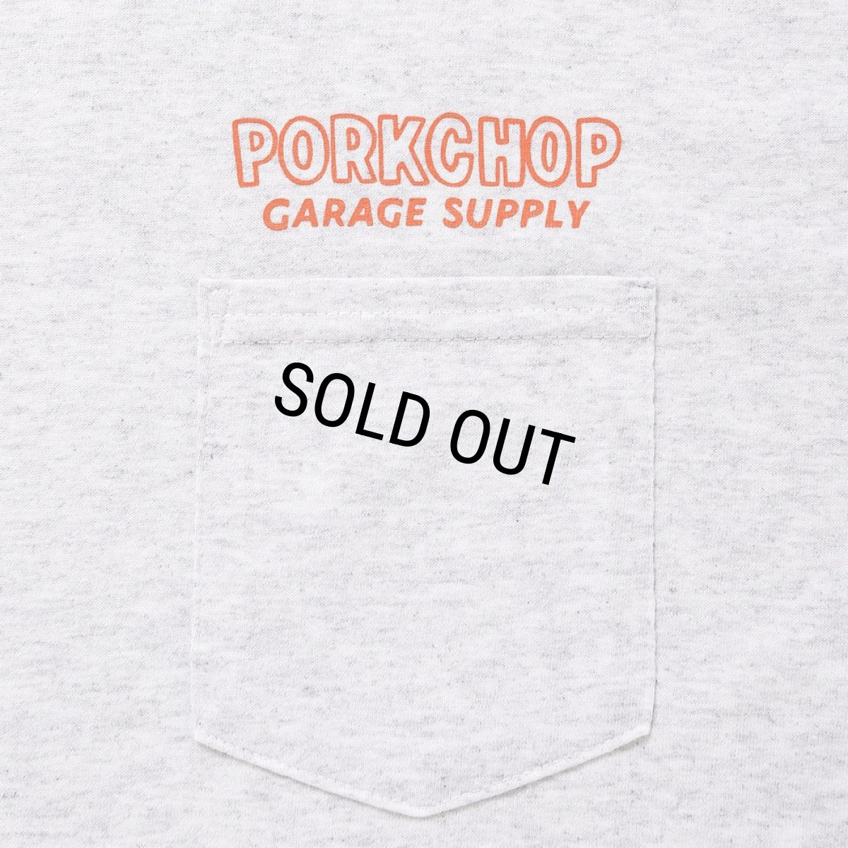 画像3: PORKCHOP/MASA SCULP POCKET TEE A（ASH）［プリントポケT-24秋冬］ (3)