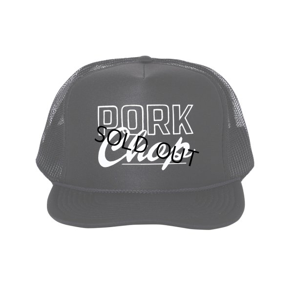 画像1: PORKCHOP/MASA SCULP MESH CAP B（BLACK）［メッシュキャップ-24秋冬］