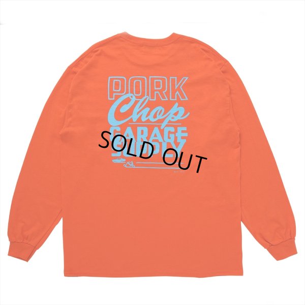 画像2: PORKCHOP/MASA SCULP L/S TEE A（ORANGE）［プリント長袖T-24秋冬］