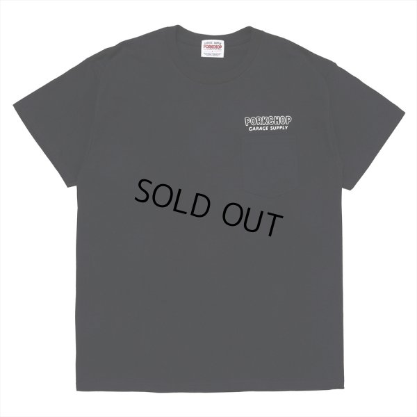 画像2: PORKCHOP/MASA SCULP POCKET TEE A（BLACK）［プリントポケT-24秋冬］