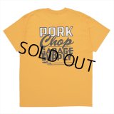 PORKCHOP/MASA SCULP TEE B（GOLD）［プリントT-24秋冬］