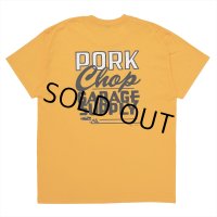 PORKCHOP/MASA SCULP TEE B（GOLD）［プリントT-24秋冬］