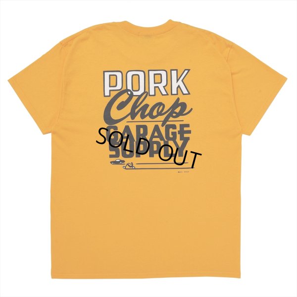 画像1: PORKCHOP/MASA SCULP TEE B（GOLD）［プリントT-24秋冬］